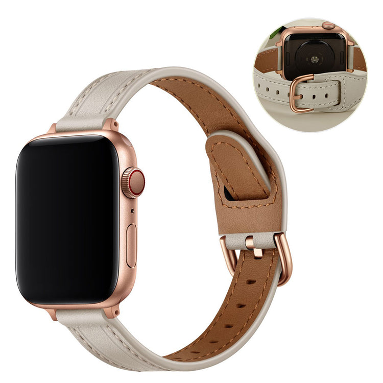 Vildt rart Universal Apple Ægte læder Rem - Brun#serie_8