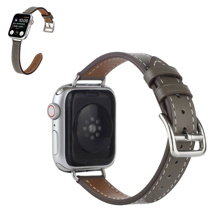 Supercool Universal Apple Ægte læder Rem - Sølv#serie_4