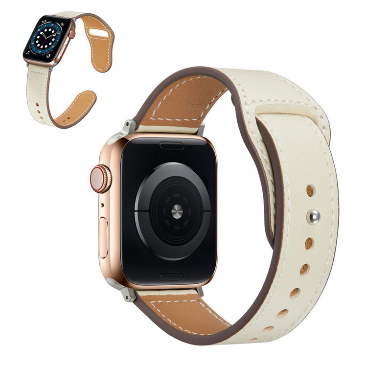 Mega sejt Universal Apple Ægte læder Rem - Brun#serie_4