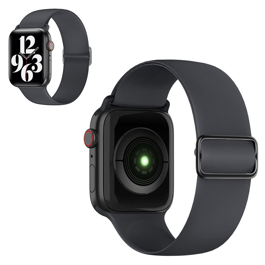 Stilfuld Universal Apple Silikone Rem - Sølv#serie_6