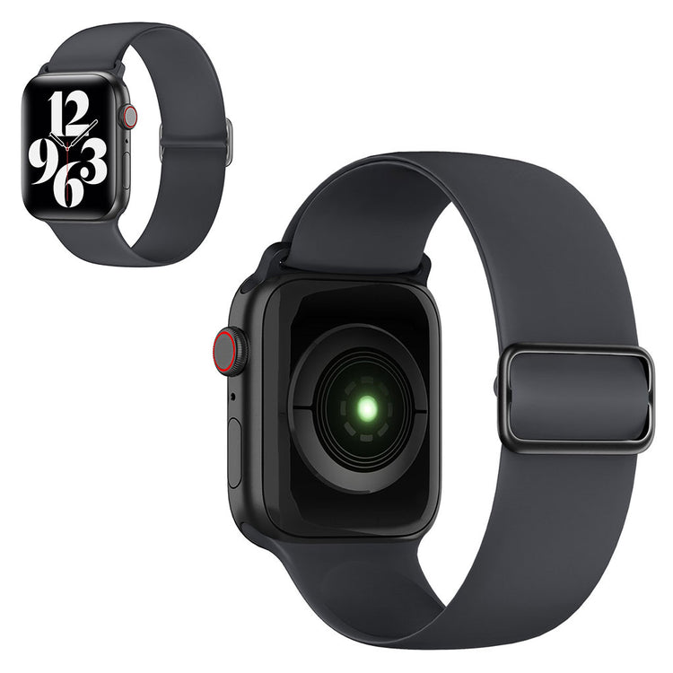 Stilfuld Universal Apple Silikone Rem - Sølv#serie_6