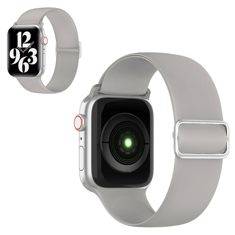 Stilfuld Universal Apple Silikone Rem - Sølv#serie_9