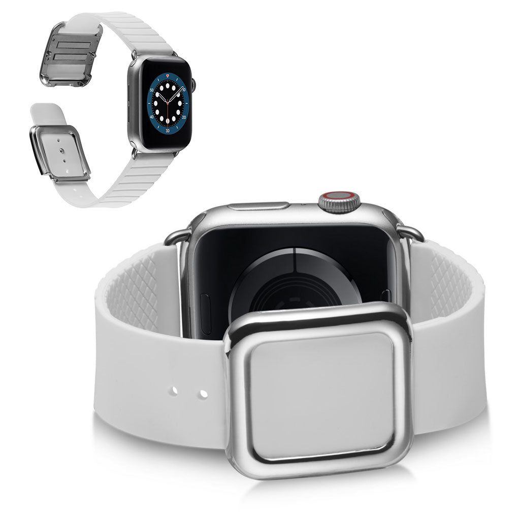 Mega godt Universal Apple Silikone Rem - Hvid#serie_2