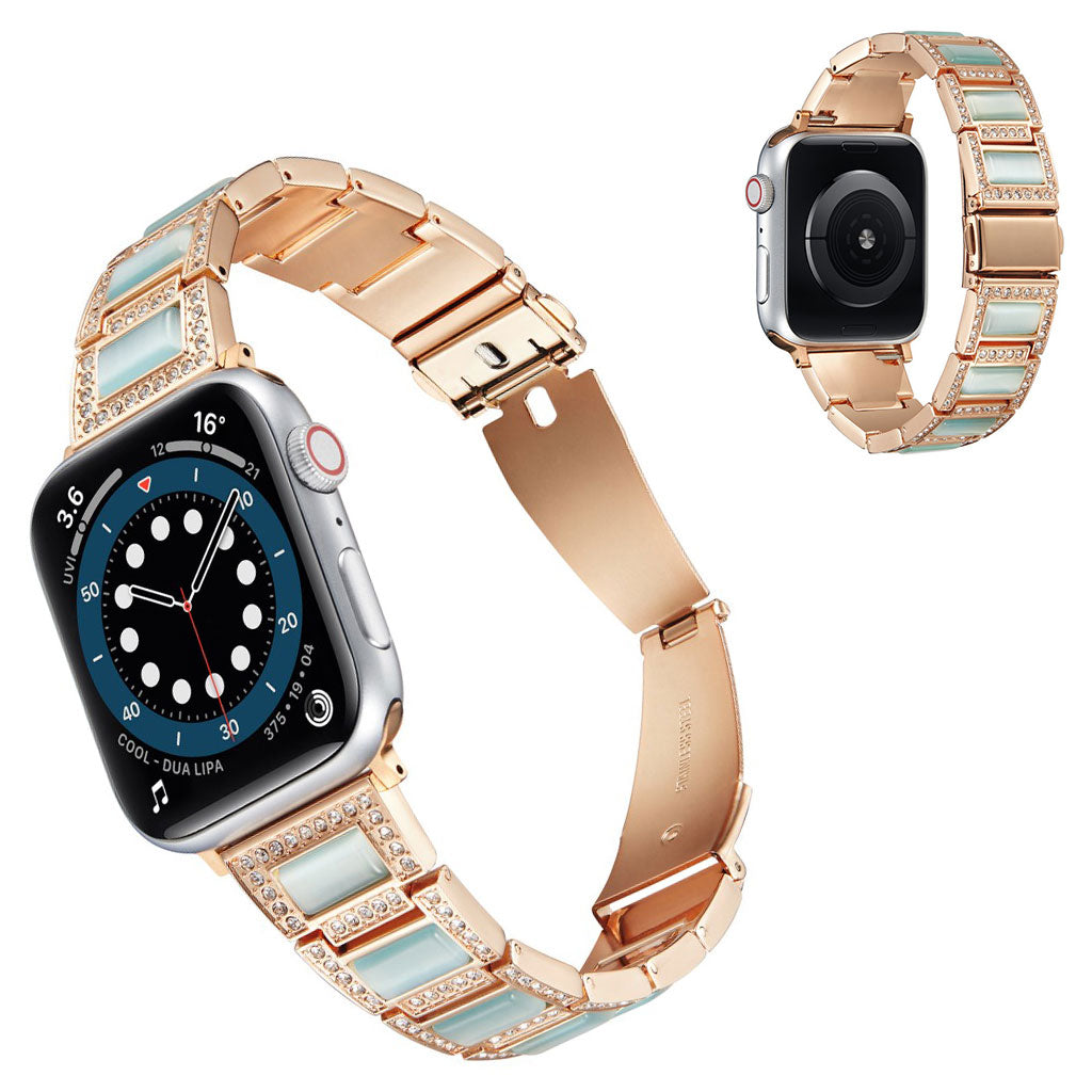 Meget kรธnt Universal Apple Metal og Rhinsten Rem - Grรธn#serie_1