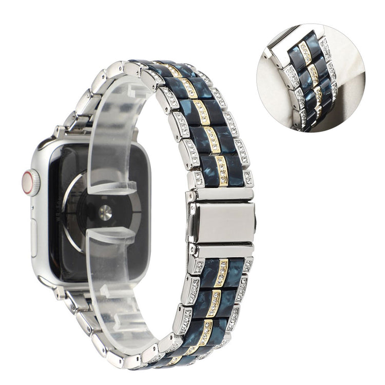 Vildt nydelig Universal Apple Metal og Rhinsten Rem - Sort#serie_19