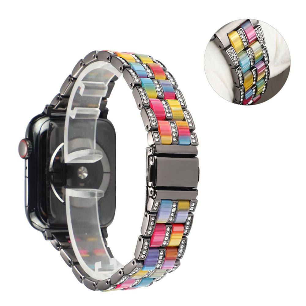 Vildt nydelig Universal Apple Metal og Rhinsten Rem - Flerfarvet#serie_2