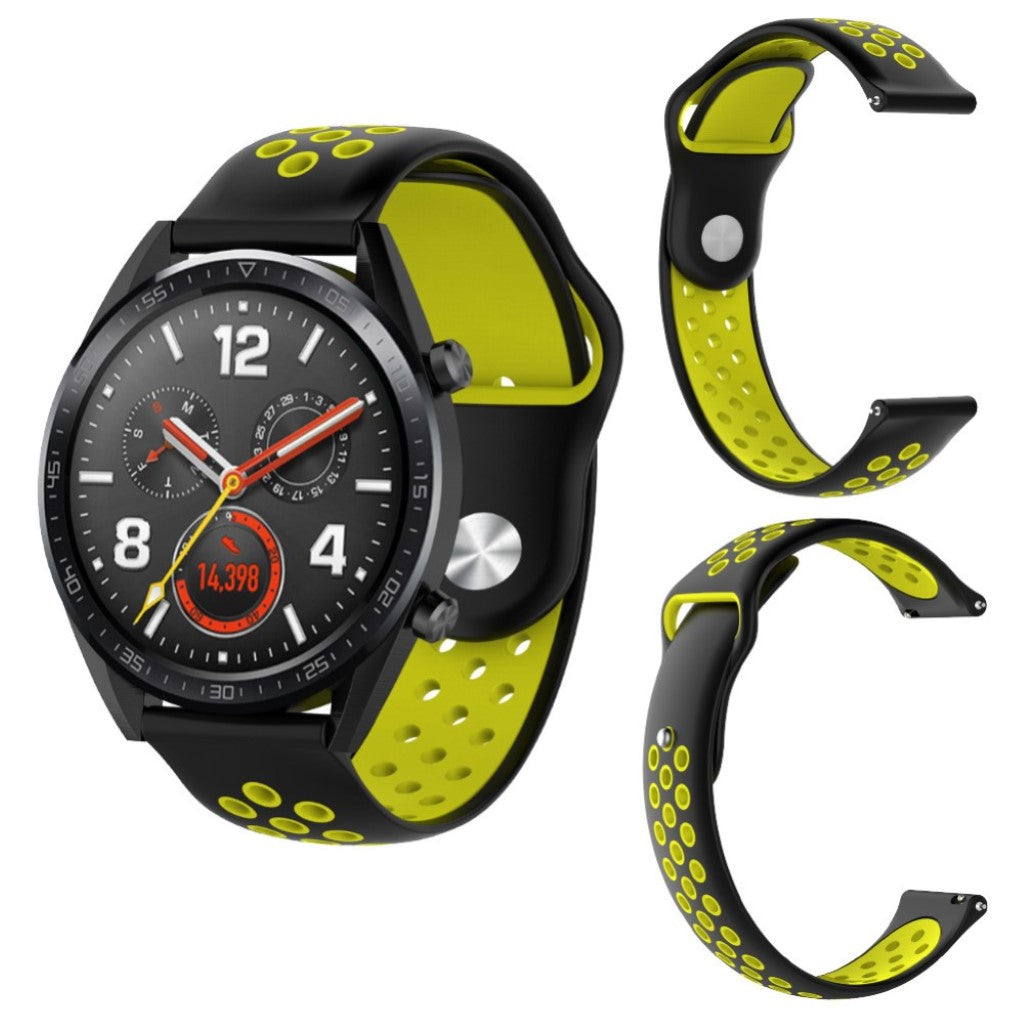 Rigtigt slidstærk Universal Silikone Rem - Sort#serie_3