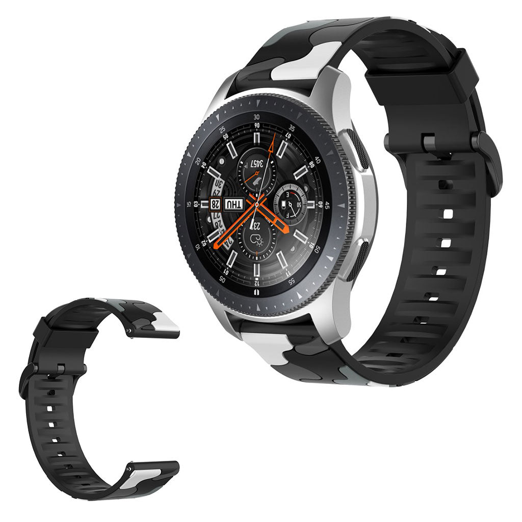 Samsung Galaxy Watch 3 (45mm) / Samsung Galaxy Watch (46mm) Silikone Rem - Sรธlv#serie_1
