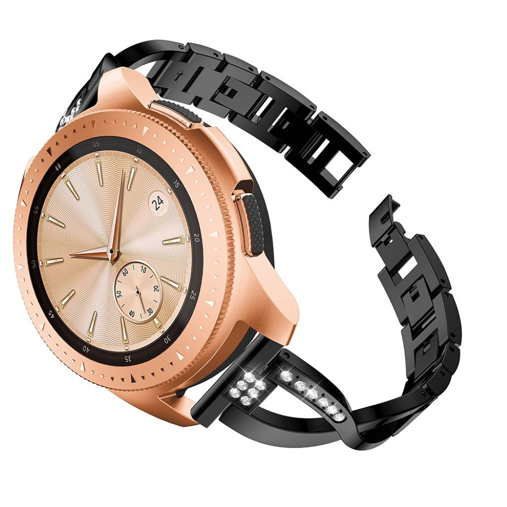 Helt vildt pænt Universal Metal og Rhinsten Rem - Sort#serie_1