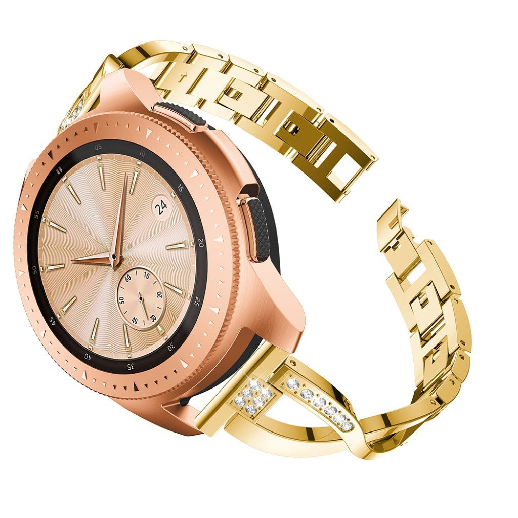 Helt vildt pænt Universal Metal og Rhinsten Rem - Guld#serie_4