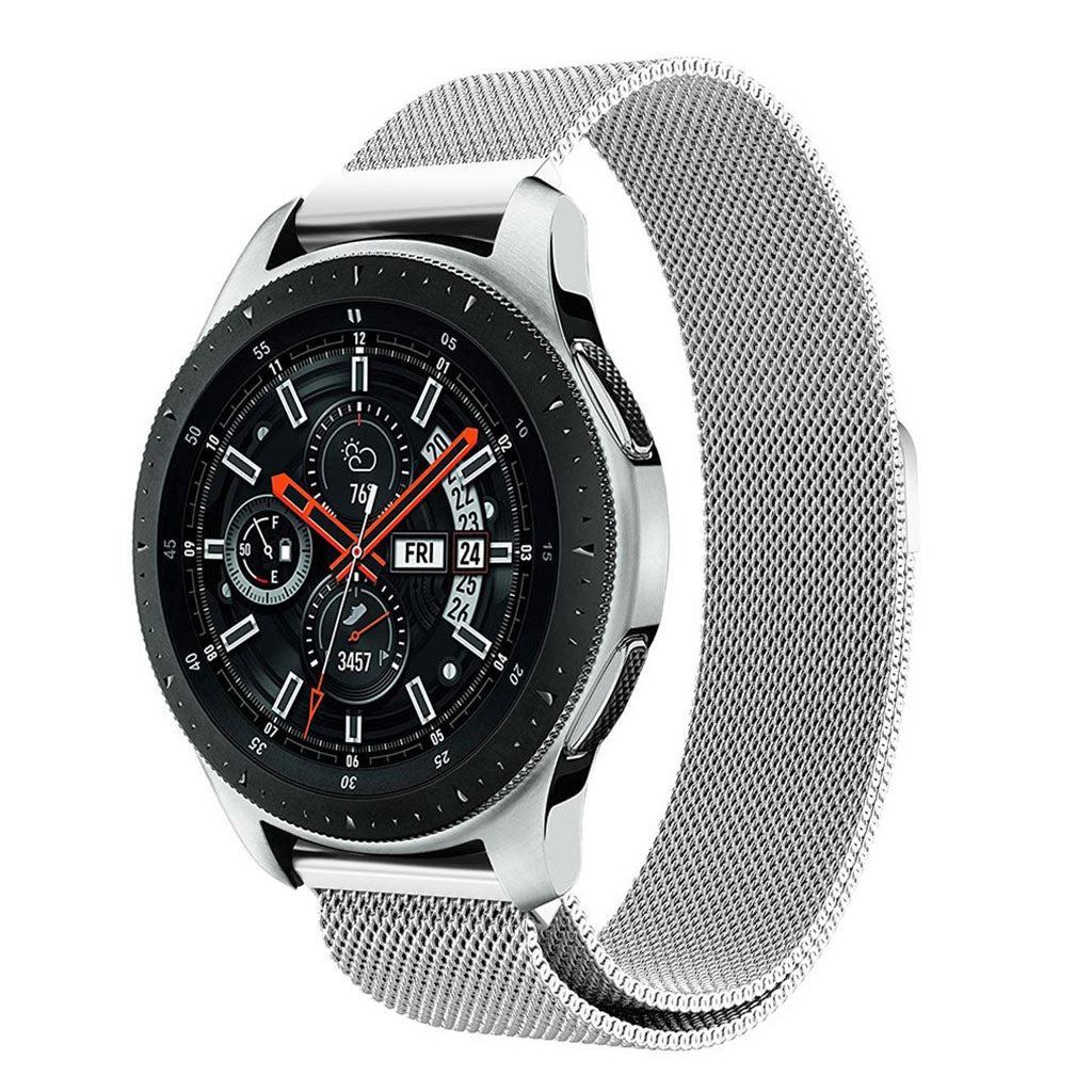 Glimrende Samsung Galaxy Watch (46mm) Metal Rem - Sรธlv#serie_164