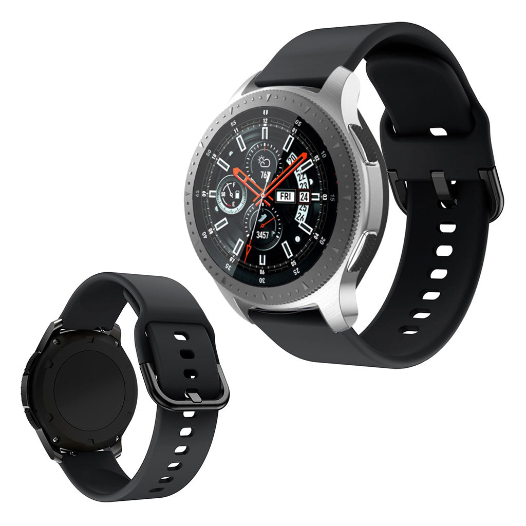 Meget kรธnt Samsung Galaxy Watch (46mm) Silikone Rem - Sort#serie_1