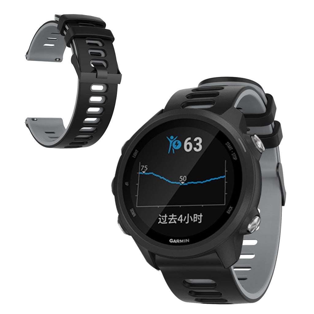 Mega kรธnt Samsung Galaxy Watch (46mm) Silikone Rem - Sort#serie_1