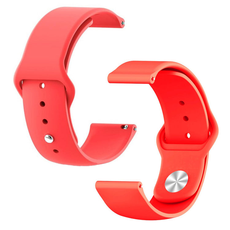 Rigtigt slidstærk Samsung Galaxy Watch Active Silikone Rem - Rød#serie_4