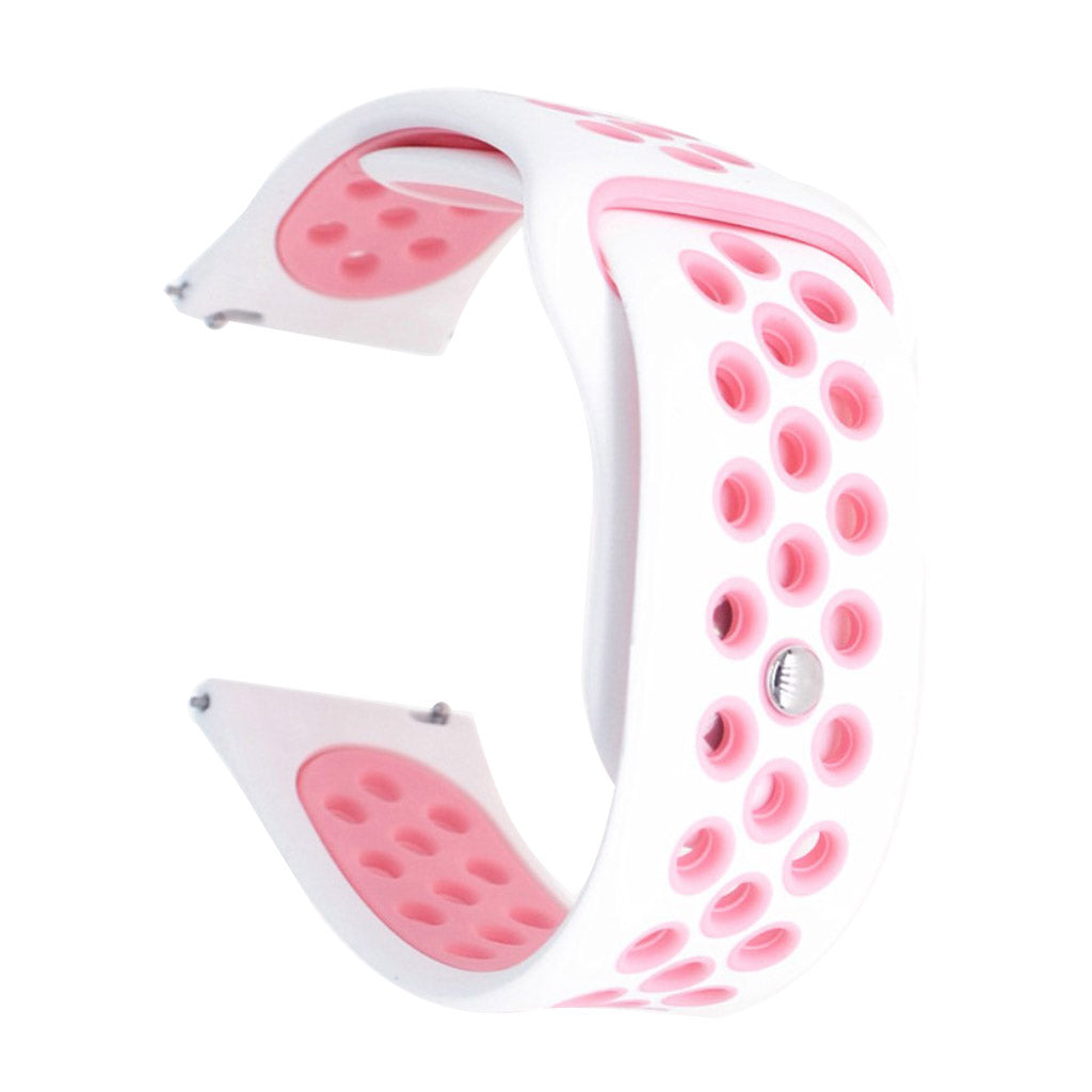 Super pรฆnt Samsung Galaxy Watch Active Silikone Rem - Hvid#serie_1