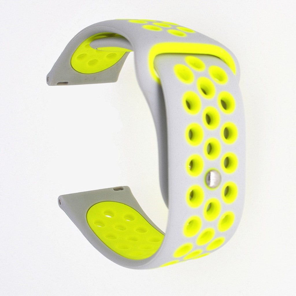 Super pænt Samsung Galaxy Watch Active Silikone Rem - Sølv#serie_16