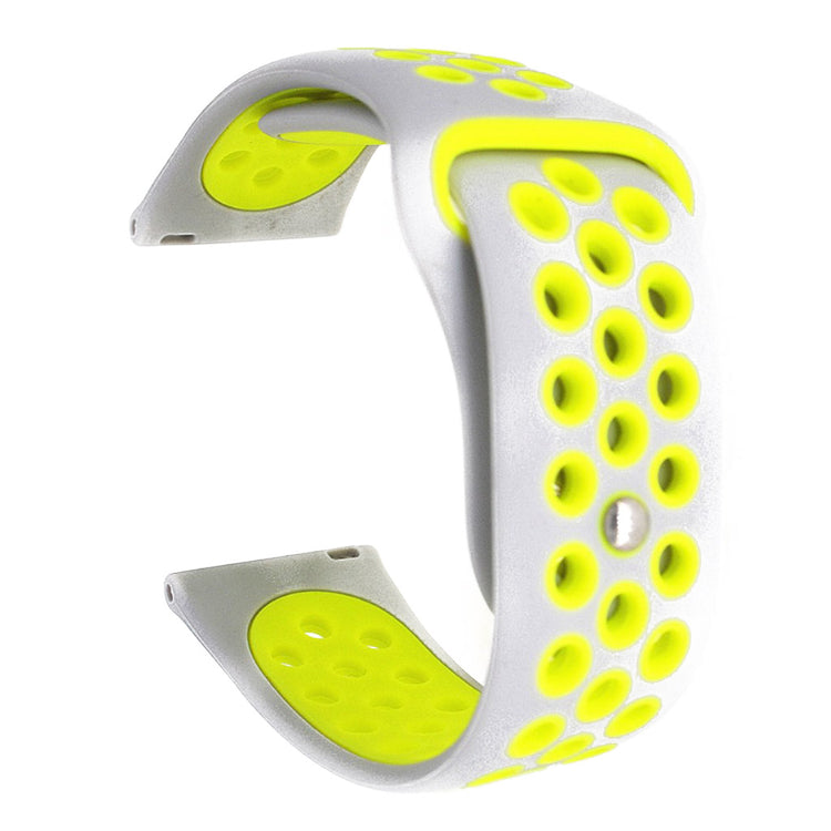 Super pænt Samsung Galaxy Watch Active Silikone Rem - Sølv#serie_16