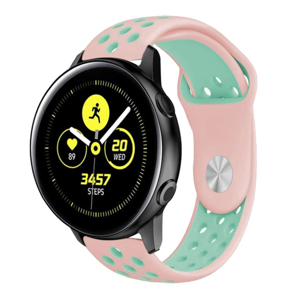 Super pænt Samsung Galaxy Watch Active Silikone Rem - Flerfarvet#serie_3