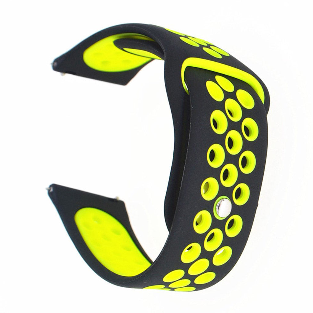 Super pænt Samsung Galaxy Watch Active Silikone Rem - Sort#serie_6