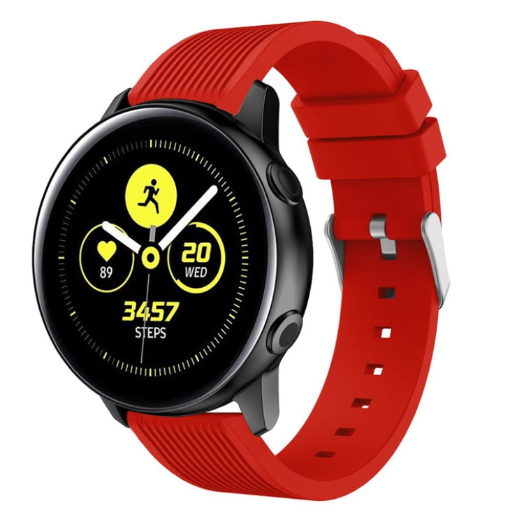 Meget nydelig Samsung Galaxy Watch Active Silikone Rem - Rød#serie_4