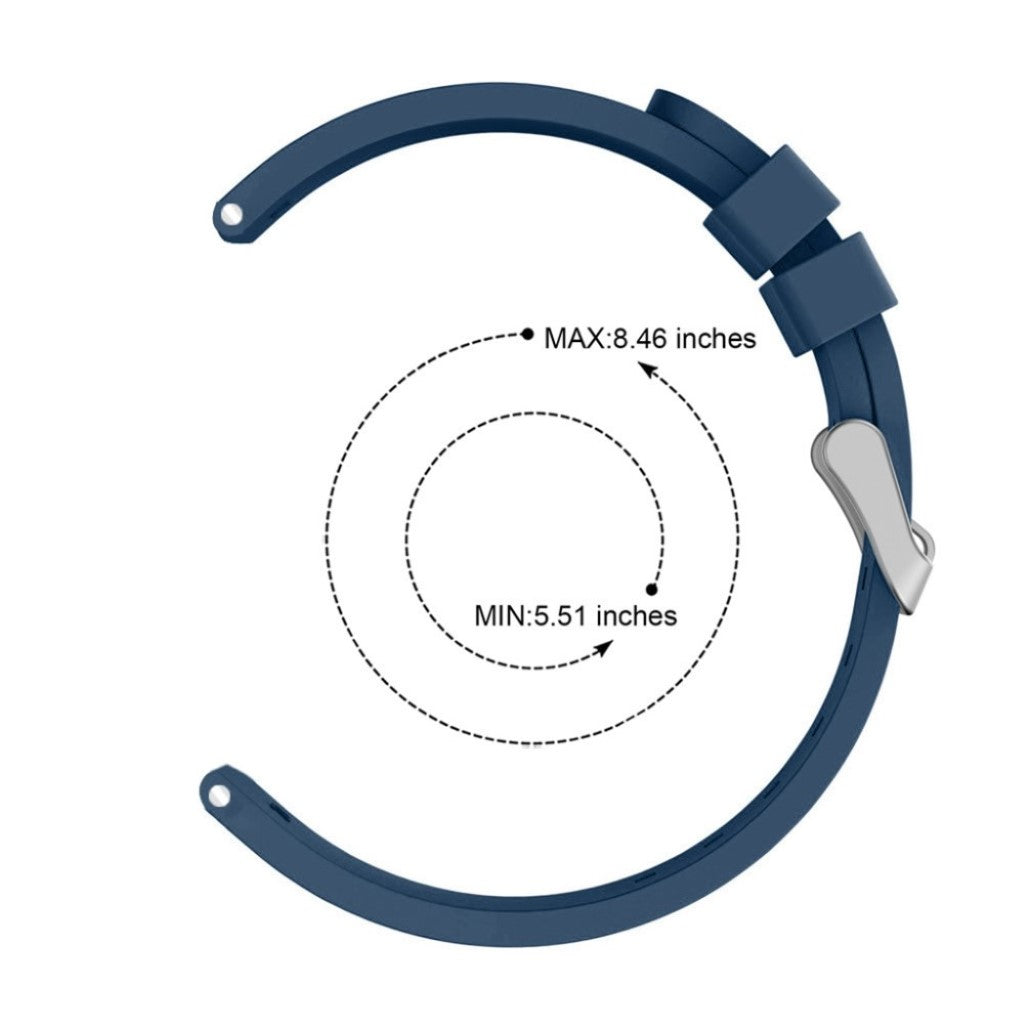 Meget nydelig Samsung Galaxy Watch Active Silikone Rem - Blå#serie_6