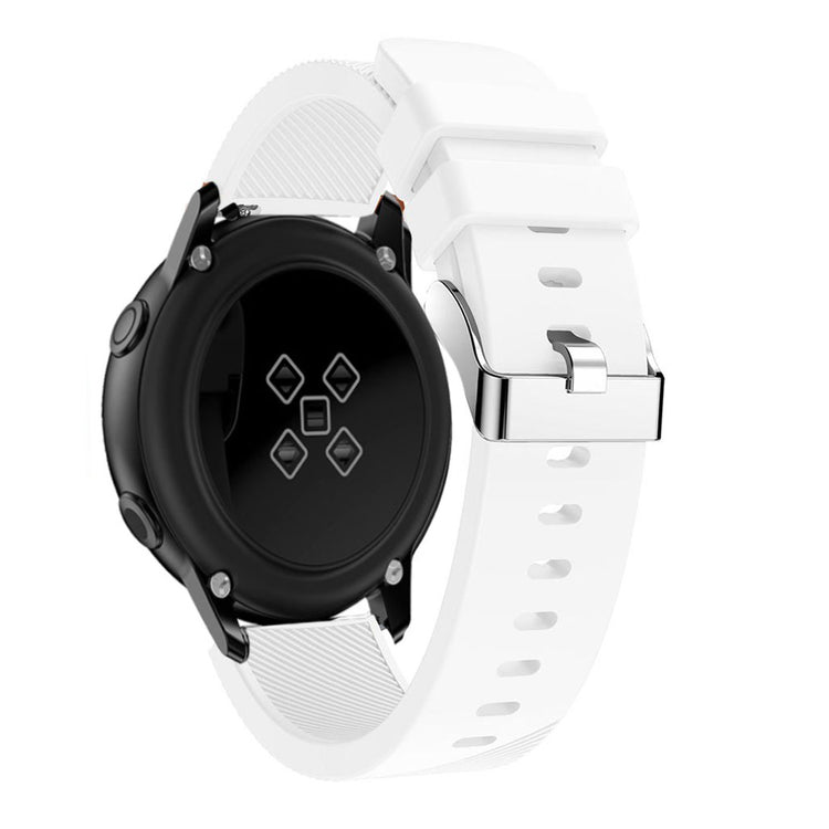 Meget cool Samsung Galaxy Watch Active Silikone Rem - Hvid#serie_2