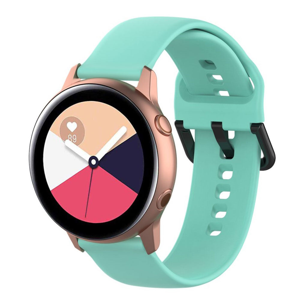Tidsløst Samsung Galaxy Watch Active Silikone Rem - Grøn#serie_5