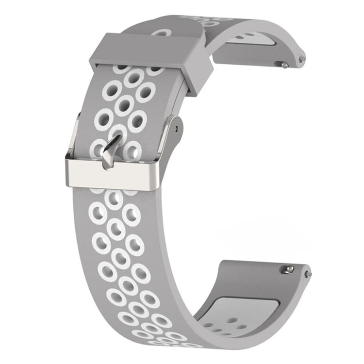 Mega skøn Samsung Galaxy Watch Active Silikone Rem - Sølv#serie_8