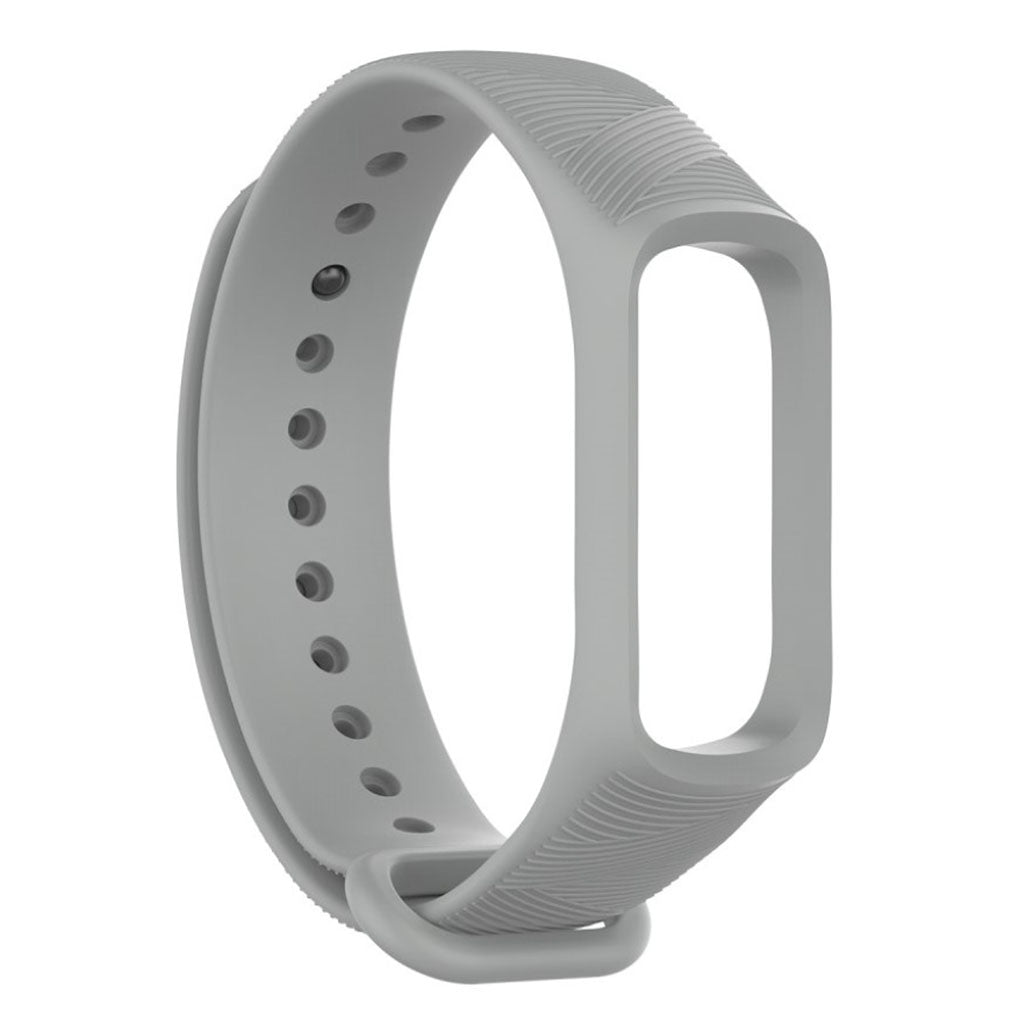 Mega holdbart Samsung Galaxy Fit-e Silikone Rem - Sølv#serie_3