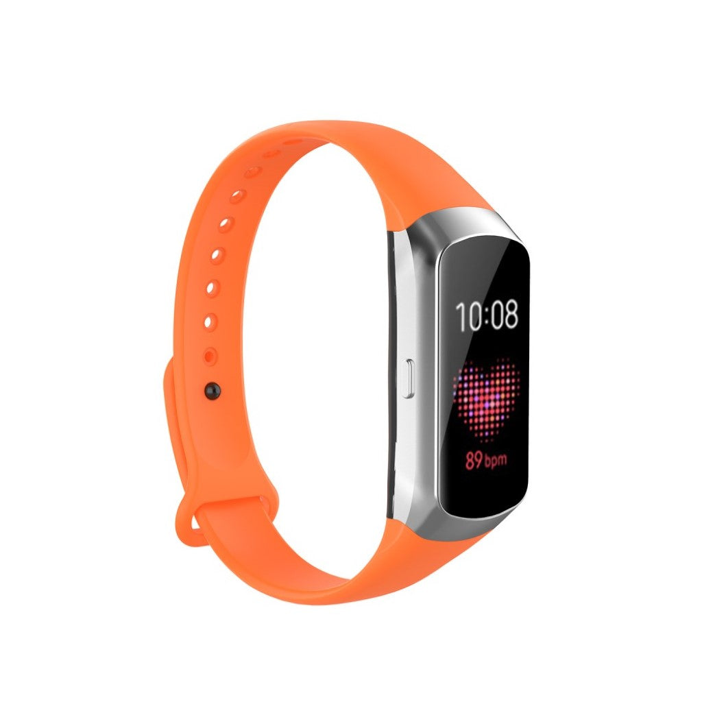 Elegant Samsung Galaxy Fit Silikone Rem - Orange#serie_9