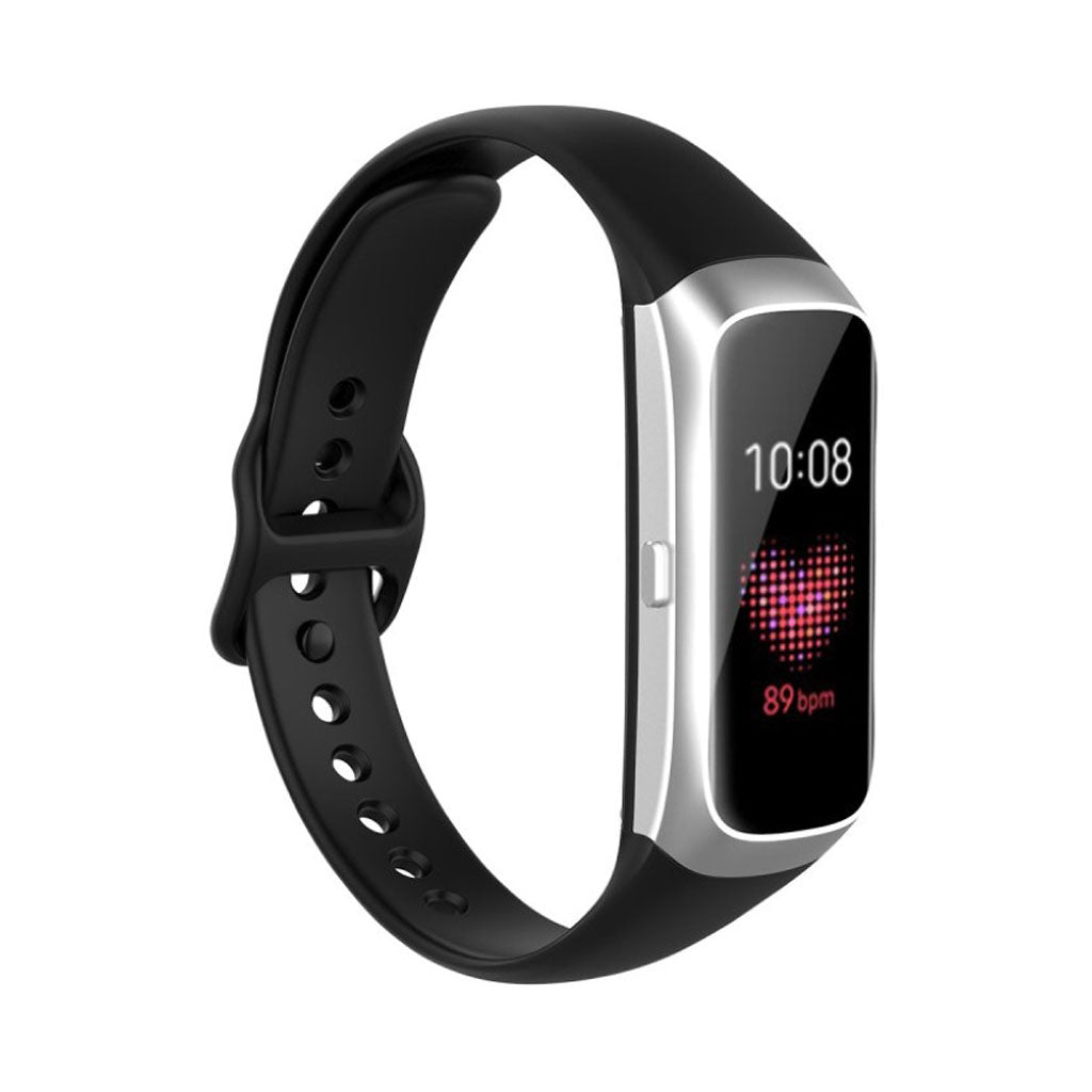 Vildt kรธnt Samsung Galaxy Fit Silikone Rem - Sort#serie_1