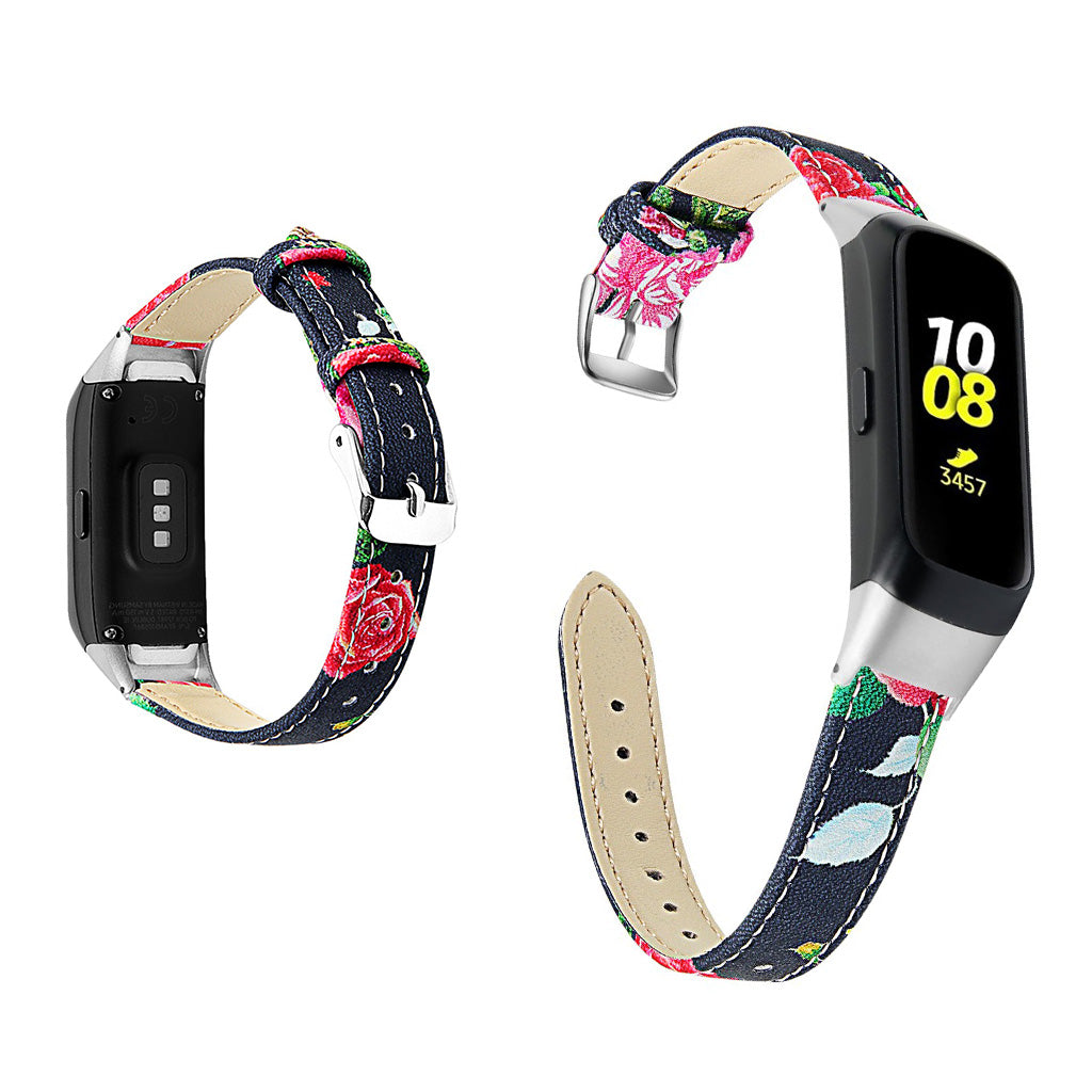 Stilfuld Samsung Galaxy Fit รgte lรฆder Rem - Sort#serie_1