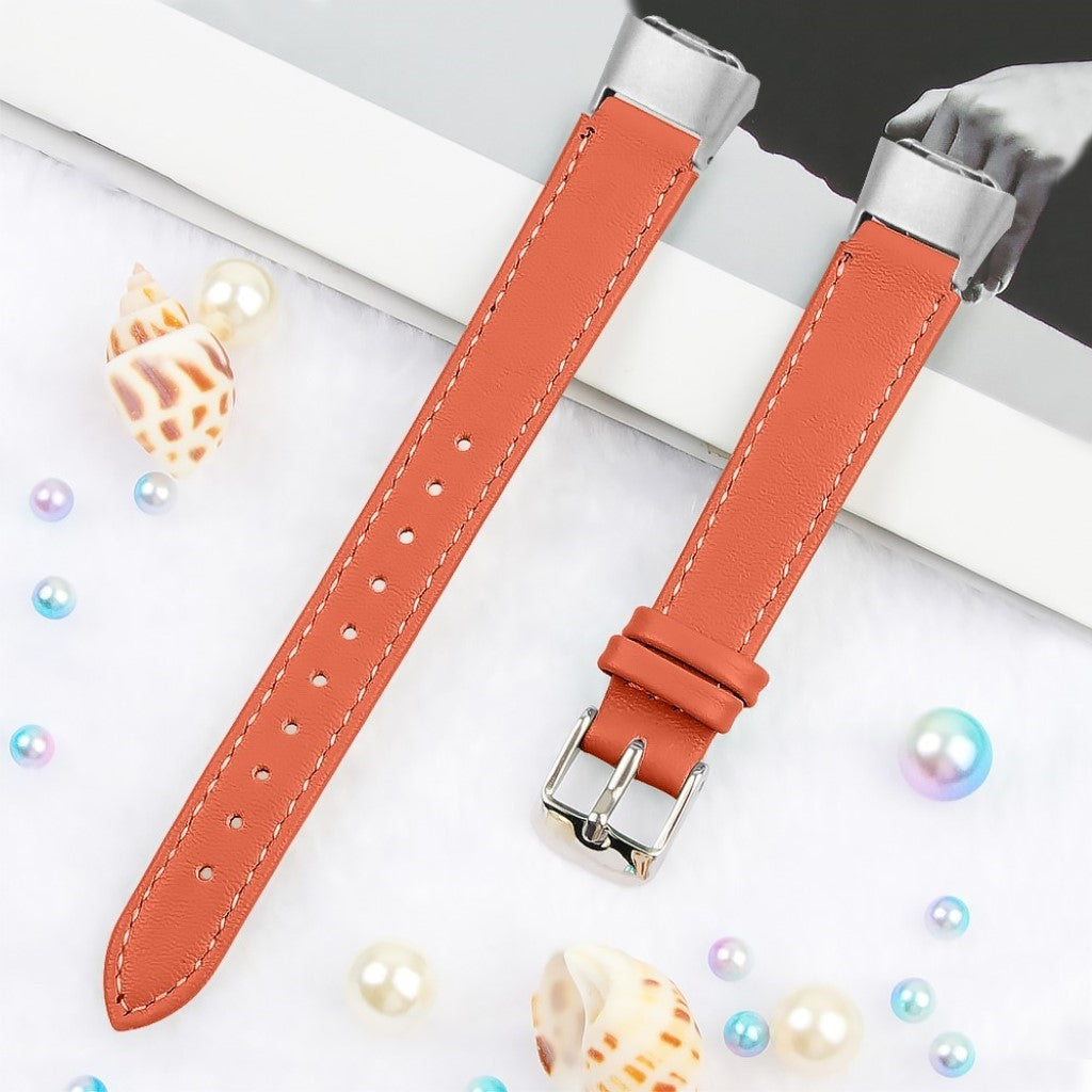 Stilfuld Samsung Galaxy Fit Ægte læder Rem - Orange#serie_7