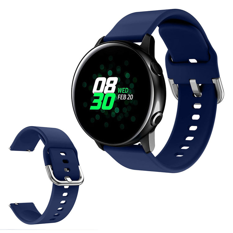 Samsung Galaxy Watch Active 2 - 40mm / Samsung Galaxy Watch Active Silikone Rem - Blå#serie_8