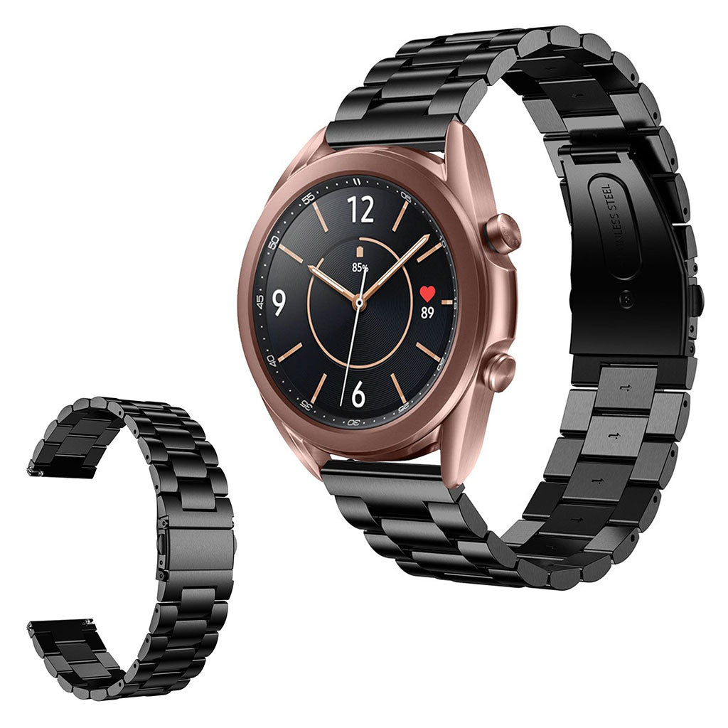 Helt vildt pรฆnt Samsung Galaxy Watch 3 (41mm) Metal Rem - Sort#serie_8