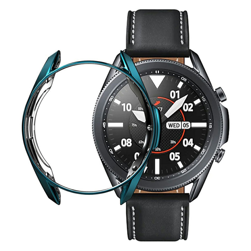 Samsung Galaxy Watch 3 (41mm) Holdbar Silikone Bumper  - Blรฅ#serie_1