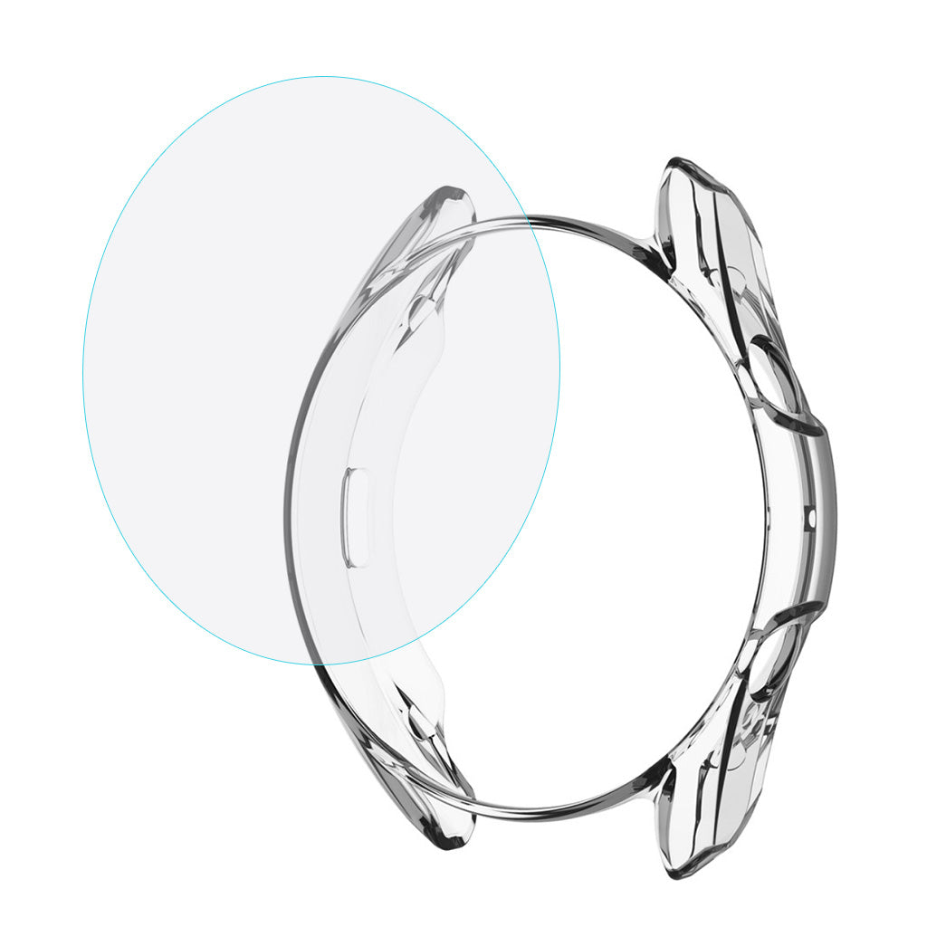 Rigtigt Fint Samsung Galaxy Watch 3 (41mm) Cover med Skรฆrmbeskytter i Plastik og Hรฆrdet Glas - Gennemsigtig#serie_028