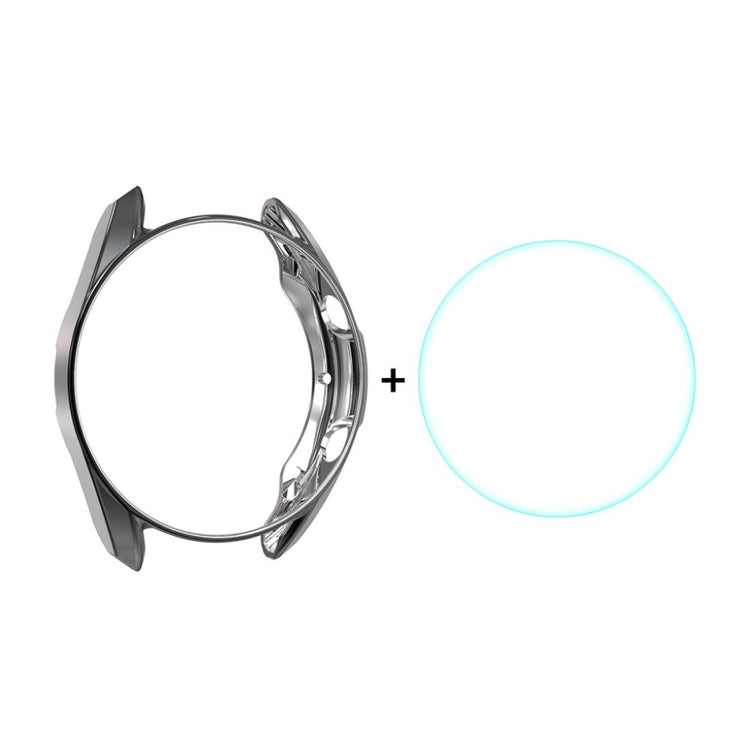 Vildt Flot Samsung Galaxy Watch 3 (41mm) Cover med Skærmbeskytter i Plastik og Hærdet Glas - Sølv#serie_1
