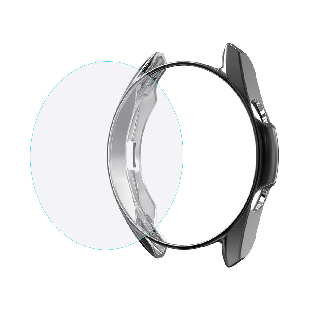 Vildt Flot Samsung Galaxy Watch 3 (41mm) Cover med Skรฆrmbeskytter i Plastik og Hรฆrdet Glas - Sรธlv#serie_1