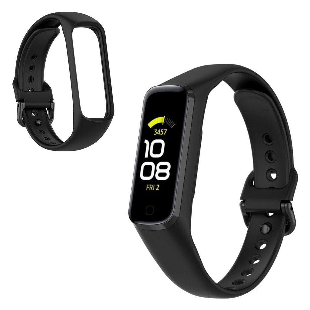 Helt vildt hรฅrdfรธr Samsung Galaxy Fit 2 Silikone Rem - Sort#serie_1