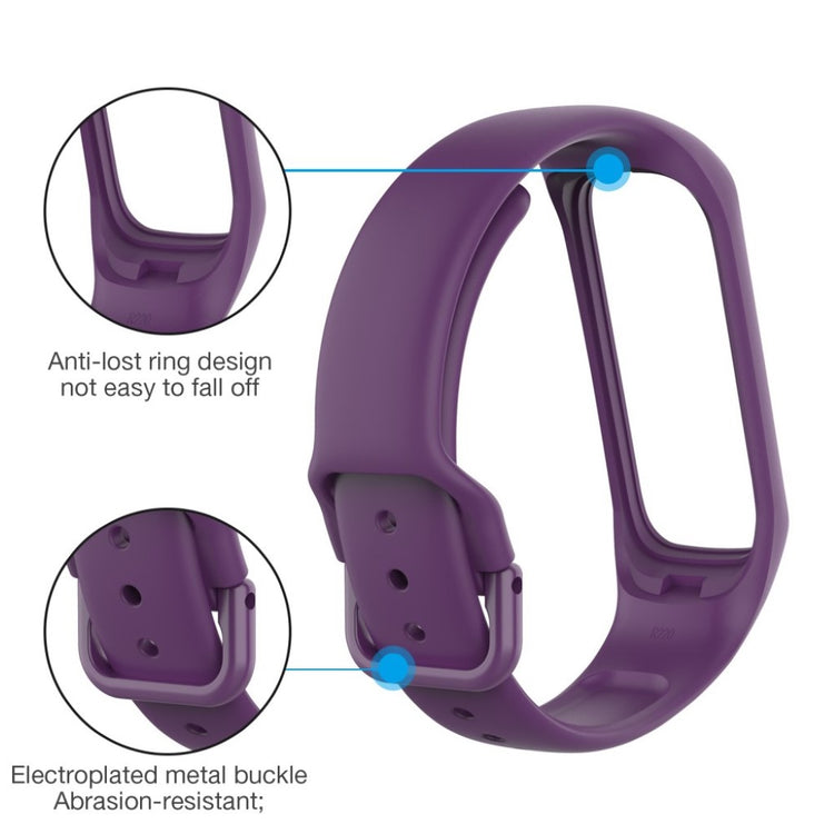 Helt vildt hårdfør Samsung Galaxy Fit 2 Silikone Rem - Lilla#serie_10