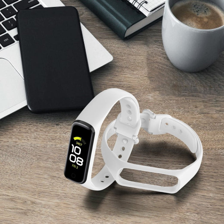 Helt vildt hårdfør Samsung Galaxy Fit 2 Silikone Rem - Hvid#serie_2