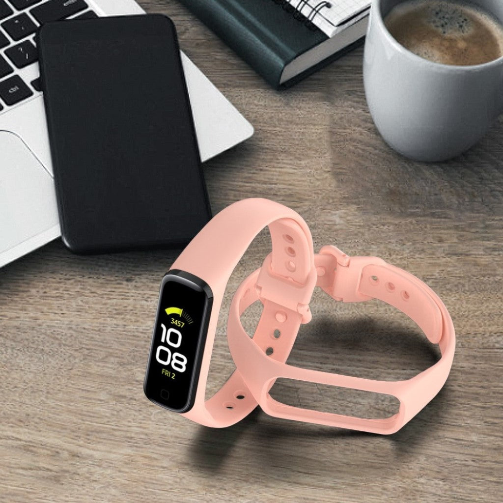 Helt vildt hårdfør Samsung Galaxy Fit 2 Silikone Rem - Pink#serie_5