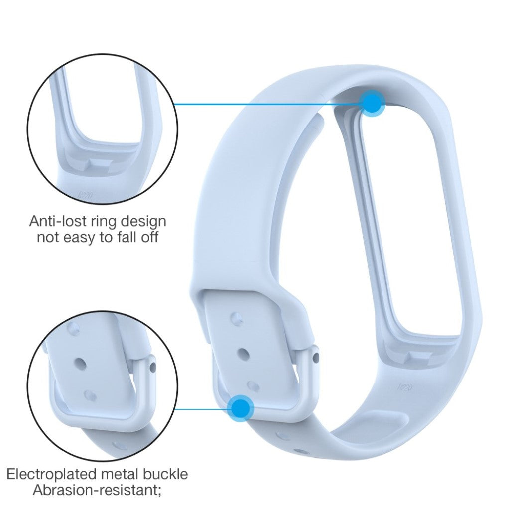 Helt vildt hårdfør Samsung Galaxy Fit 2 Silikone Rem - Blå#serie_7