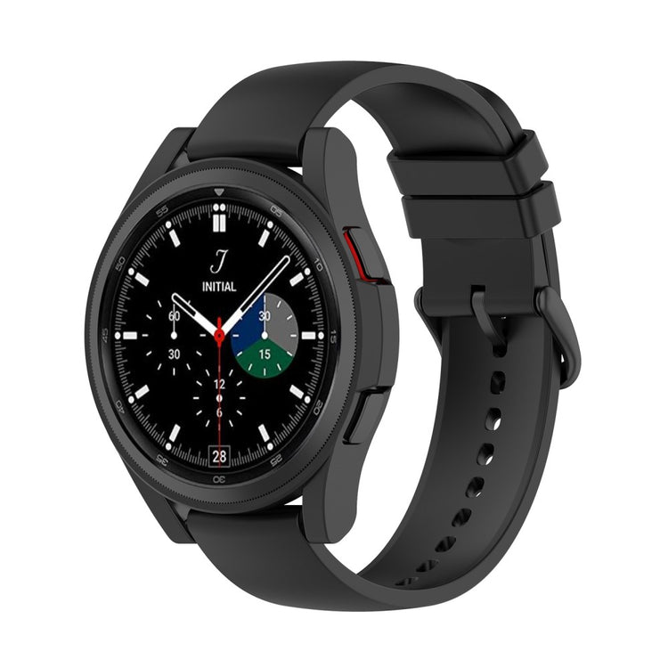 Samsung Galaxy Watch 4 Classic (46mm) Beskyttende Plastik Bumper  - Sort#serie_6