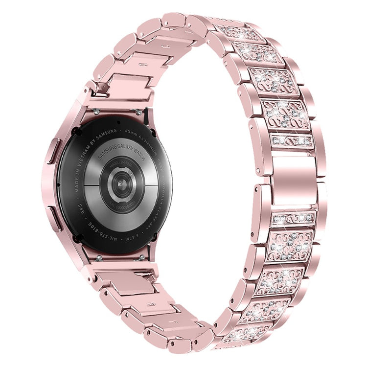 Helt vildt rart Universal Samsung Metal og Rhinsten Rem - Pink#serie_3