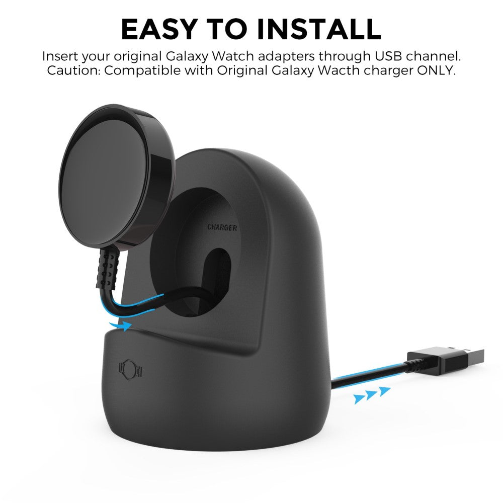 Universal Samsung Smartwatch Silikone Holder - Sølv#serie_4