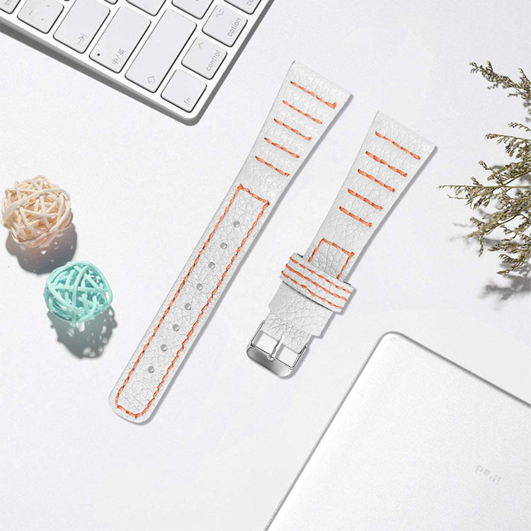 Rigtigt cool Universal Samsung Ægte læder Rem - Hvid#serie_1