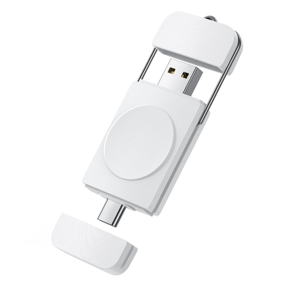 Plastik Universal Samsung Trรฅdlรธs Magnetisk  USB Type-C Ladestation - Hvid#serie_421