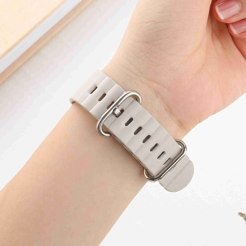 Meget hårdfør Universal Apple Ægte læder Rem - Blå#serie_4